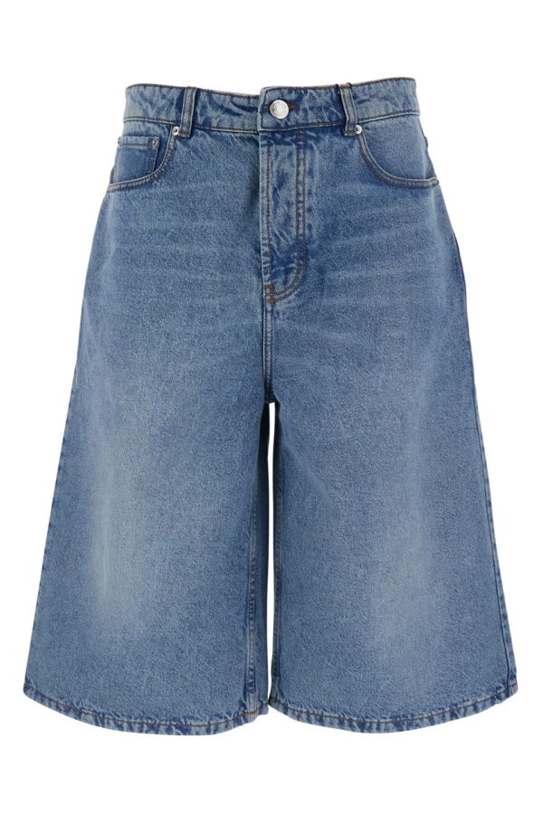 Ami Alexandre Mattiussi Large Fit Bermuda Shorts - Light Blue