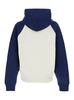 Ami Alexandre Mattiussi Boxy Fit Hoodie With Ami De Coeur Knitted Patch - Blu - Thumbnail 2