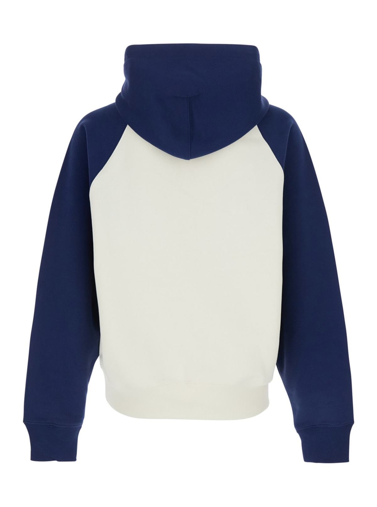 Ami Alexandre Mattiussi Boxy Fit Hoodie With Ami De Coeur Knitted Patch - Blu - Image 2 of 3