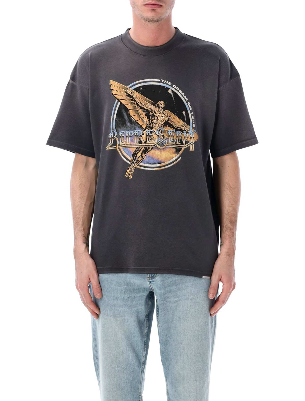 Represent Golden Tour T-Shirt - SUN FADE GREY - Image 1 of 3