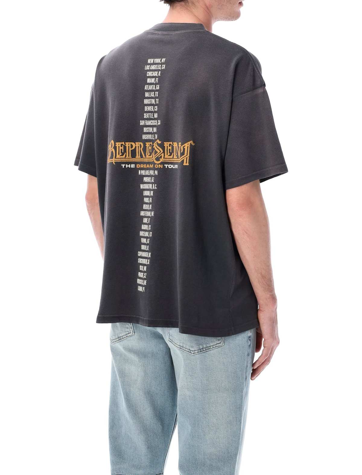 Represent Golden Tour T-Shirt - SUN FADE GREY - Image 2 of 3