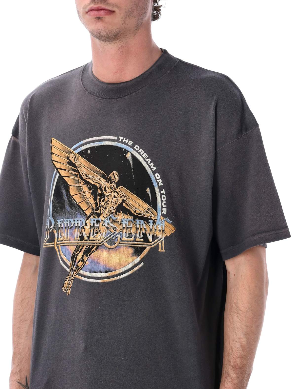 Represent Golden Tour T-Shirt - SUN FADE GREY - Image 3 of 3