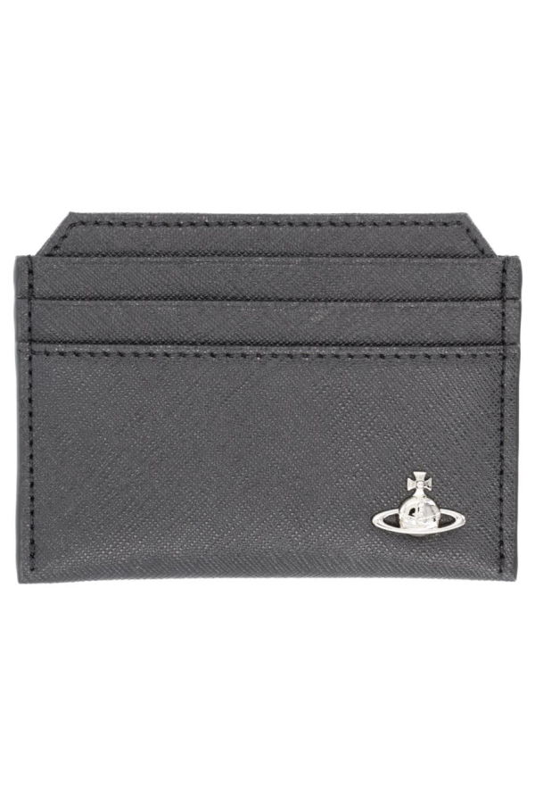 Vivienne Westwood Card Holder with Orb Detail Wallet - Black
