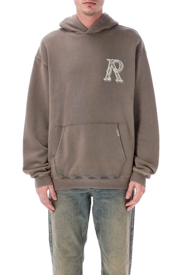 Represent Western Initial Hoodie - Dusty Brown