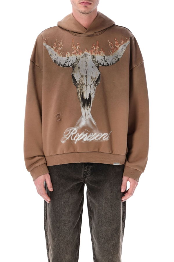 Represent British Cowboys Hoodie - Dusty Brown