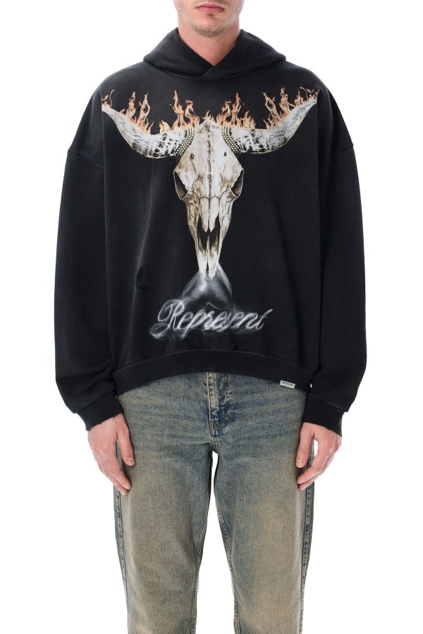 Represent British Cowboys Hoodie - Stained Black