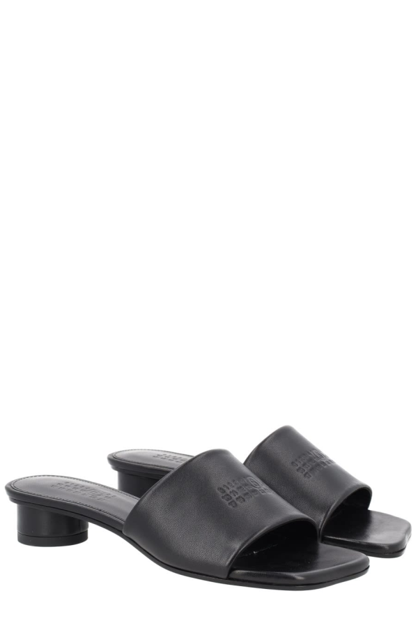 MM6 Maison Margiela Sandal With Logo Sandals - Black