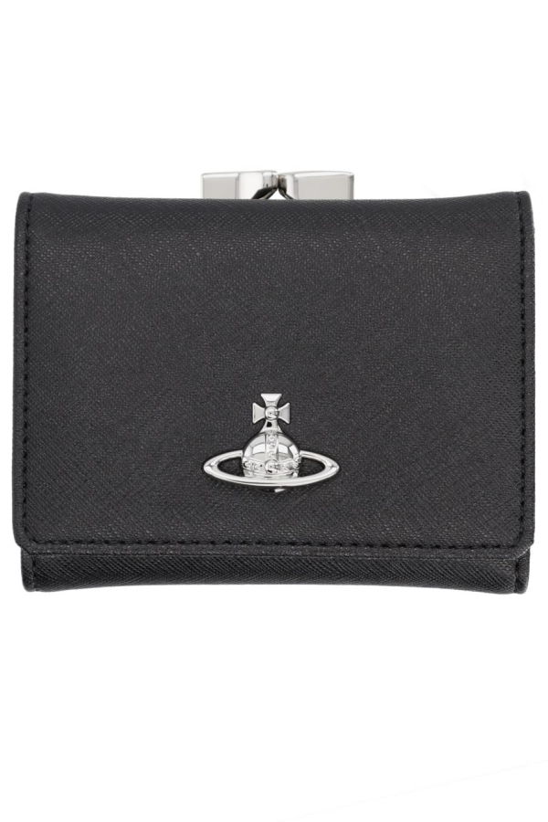 Vivienne Westwood Small Frame Portfolio Wallet - Black