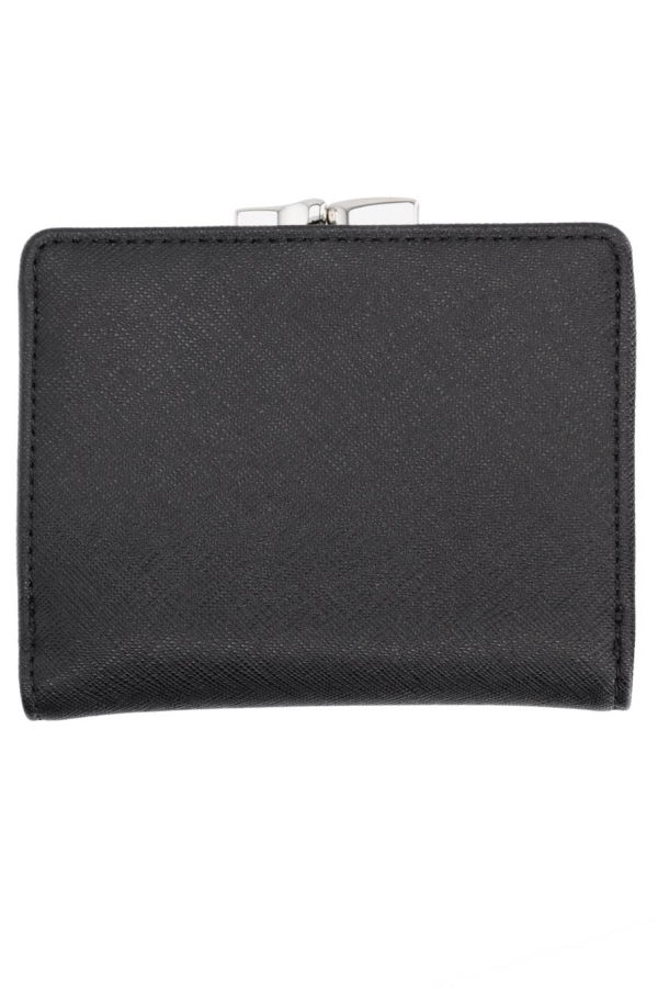 Vivienne Westwood Small Frame Portfolio Wallet - Black