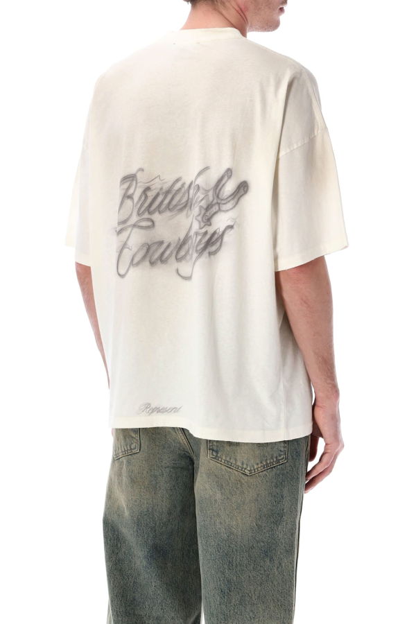 Represent British Cowboys T-Shirt - Washed Ecru
