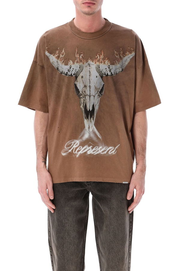 Represent British Cowboys T-Shirt - Dusty Brown