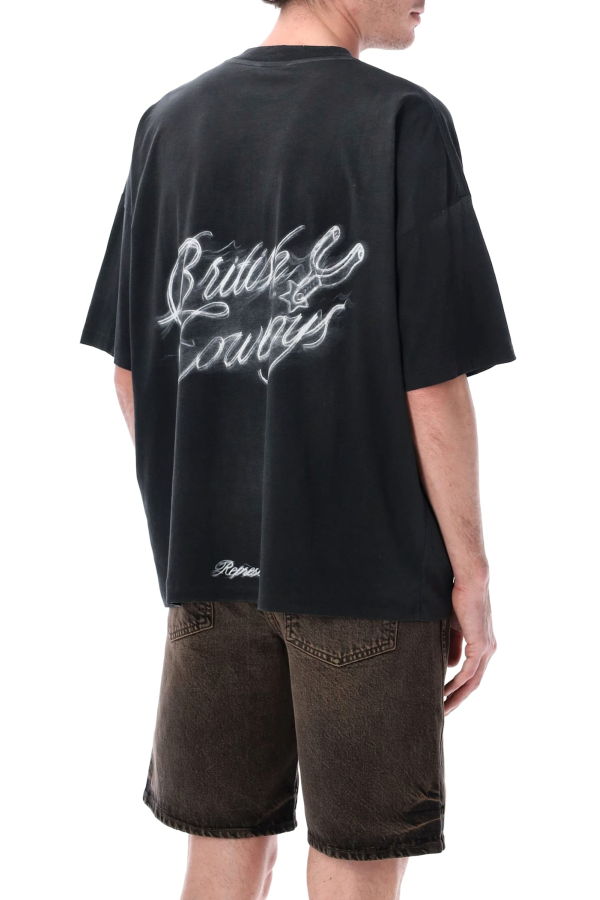 Represent British Cowboys T-Shirt - Stained Black