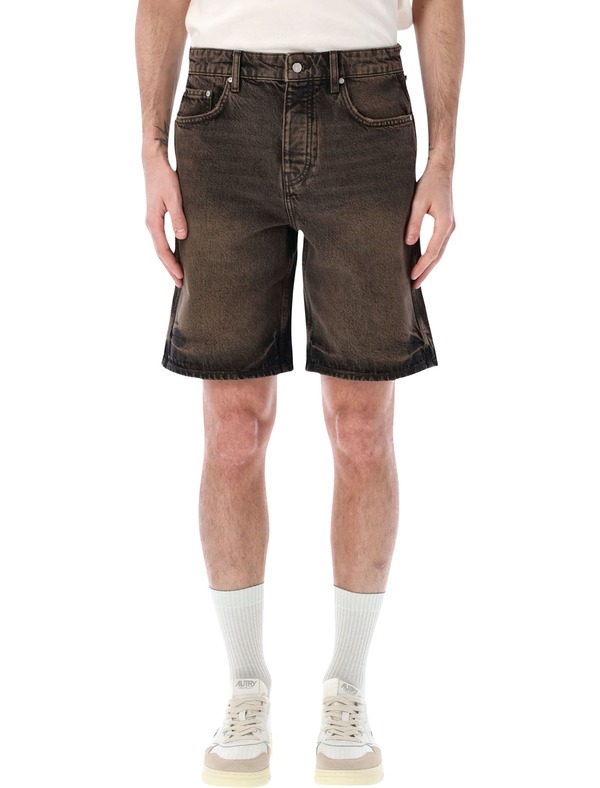 Represent Denim Short Shorts - Bark