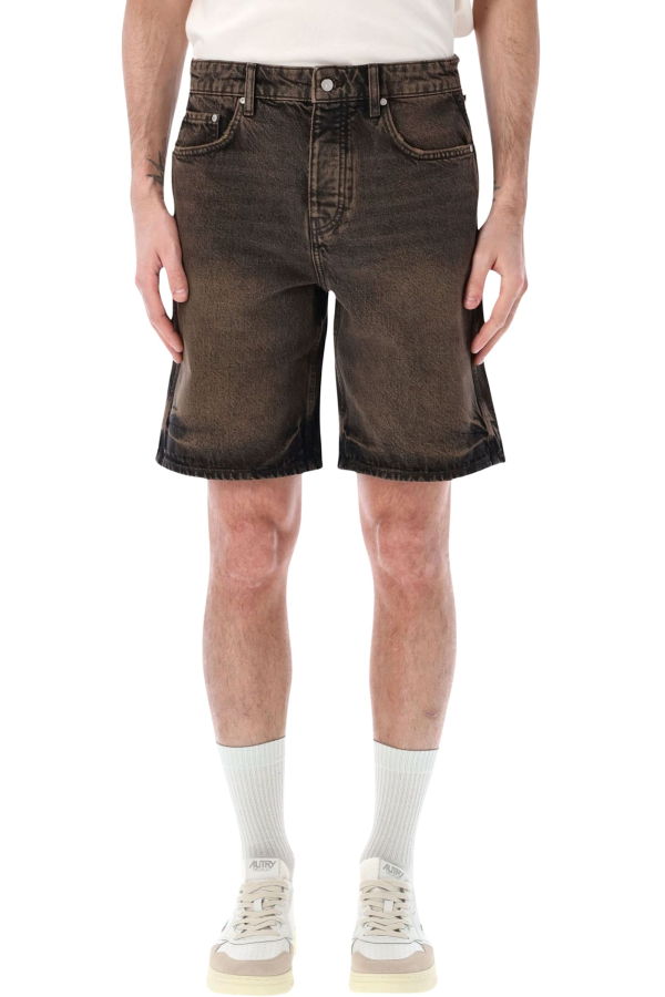 Represent Denim Short Shorts - Bark