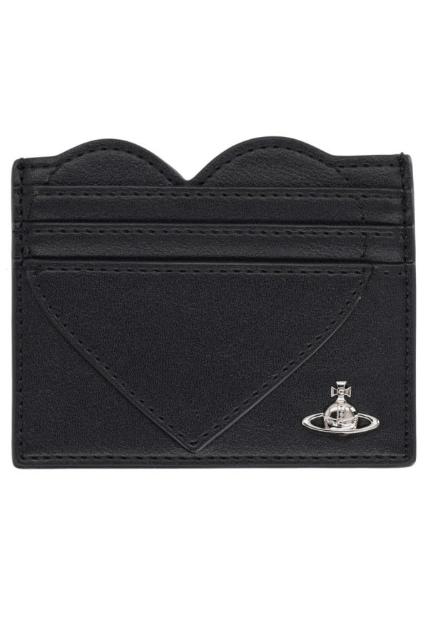 Vivienne Westwood Card Holder Heart Wallet - Black