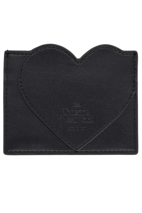 Vivienne Westwood Card Holder Heart Wallet - Black