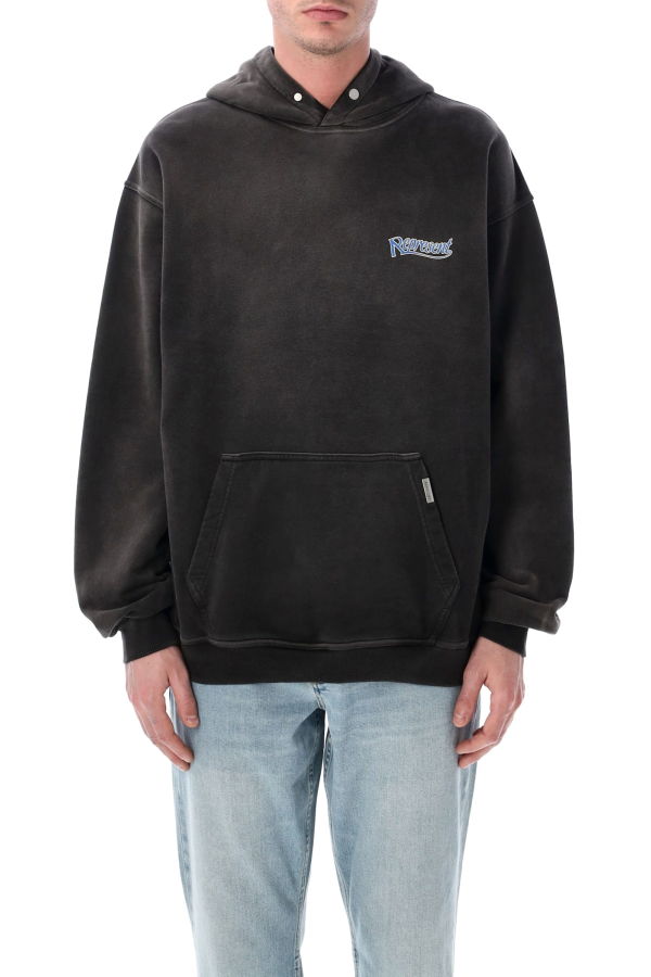 Represent Showcasing Hoodie - Stained Black