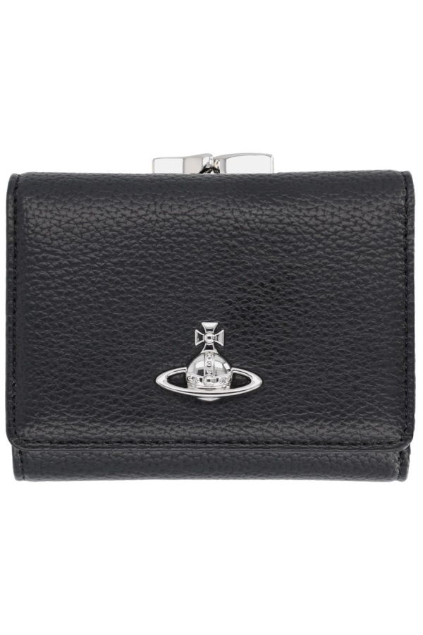 Vivienne Westwood Small Frame Portfolio Wallet - Black