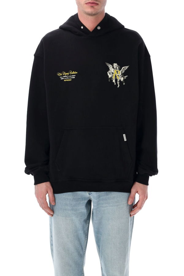 Represent Legacy Cherubs Hoodie - Jet Black