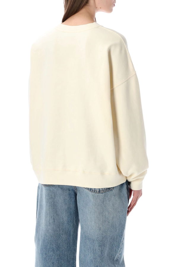 Anine Bing Miles Cotton Sweatshirt - Cream