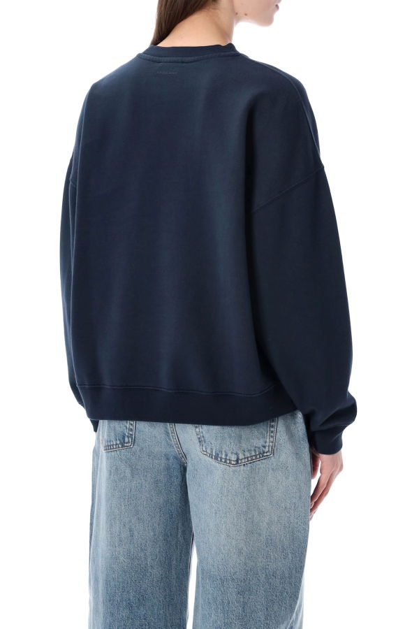 Anine Bing Miles Cotton Sweatshirt - Navy