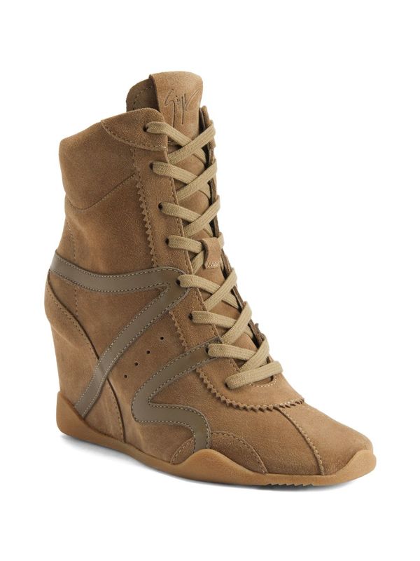 Giuseppe Zanotti Suede Leather Boots - Beige
