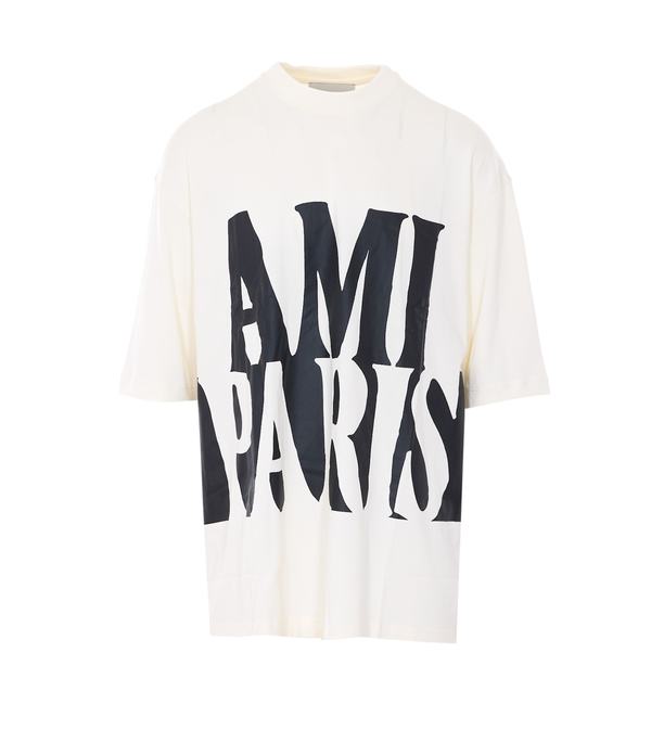 Ami Alexandre Mattiussi Ami Paris Print Oversize T-Shirt - White