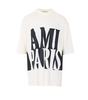 Ami Alexandre Mattiussi Ami Paris Print Oversize T-Shirt - White - Thumbnail 1