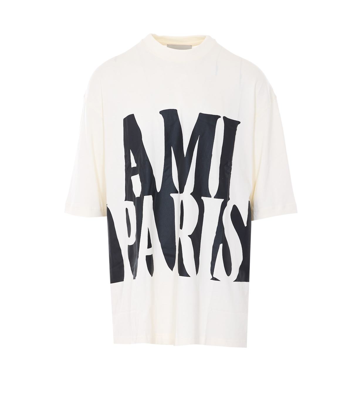 Ami Alexandre Mattiussi Ami Paris Print Oversize T-Shirt - White - Image 1 of 4