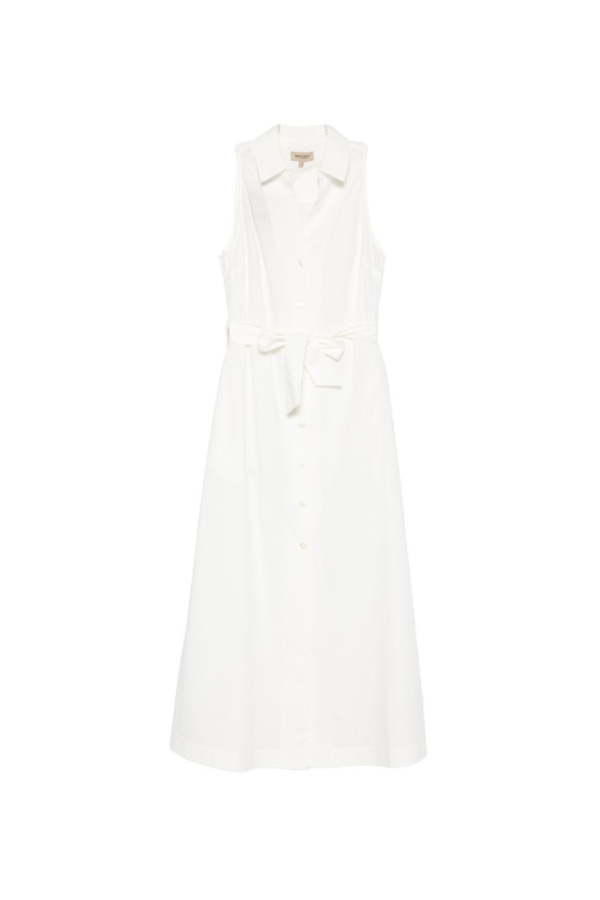 Woolrich Cotton Chemisier Dress - White