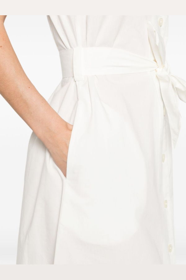 Woolrich Cotton Chemisier Dress - White