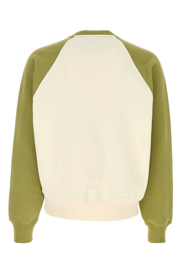 Ami Alexandre Mattiussi Ivory Cotton Oversize Sweatshirt - Ivory