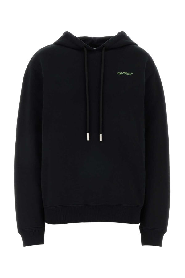 Off-White Black Cotton Sweatshirt - Blackbeech
