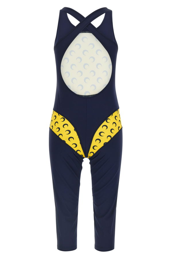 MARINE SERRE Athleisure Catsuit - Blue