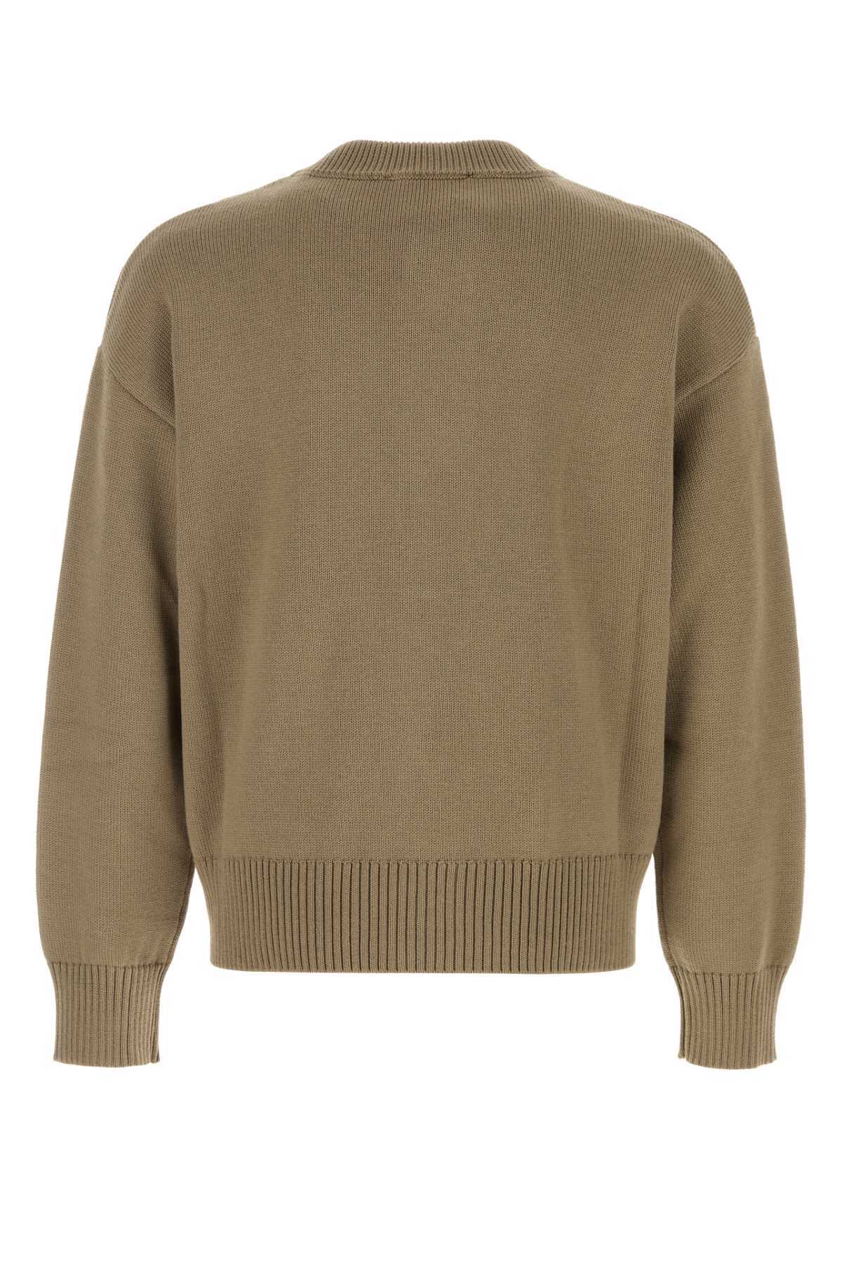 Ami Alexandre Mattiussi Cappuccino Wool Blend Cardigan - Image 2 of 2