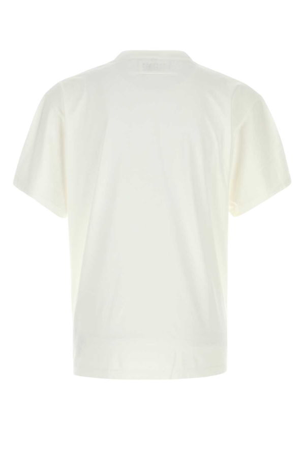 MM6 Maison Margiela White Cotton T-Shirt - Offwhite