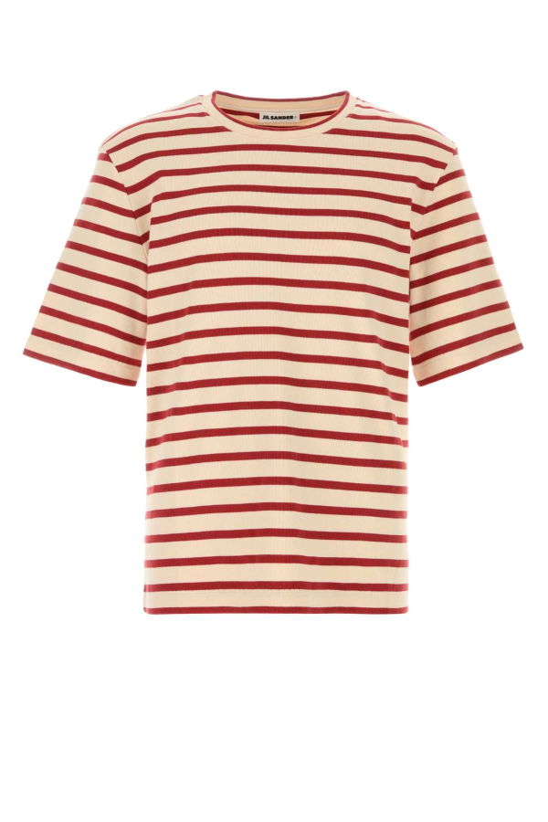 Jil Sander Embroidered Cotton T-Shirt - SALTYRED
