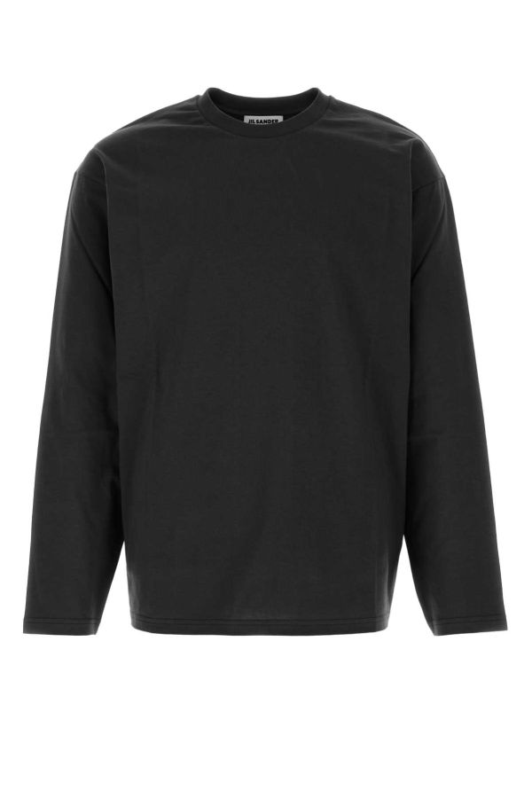 Jil Sander Slate Cotton T-Shirt - Black