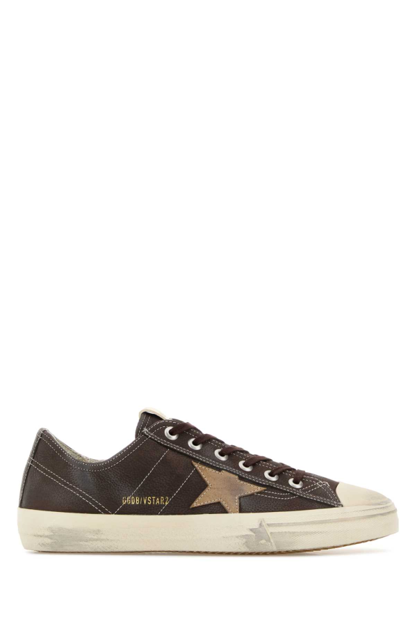 Golden Goose V-Star 2 Sneakers - Brown Tobacco
