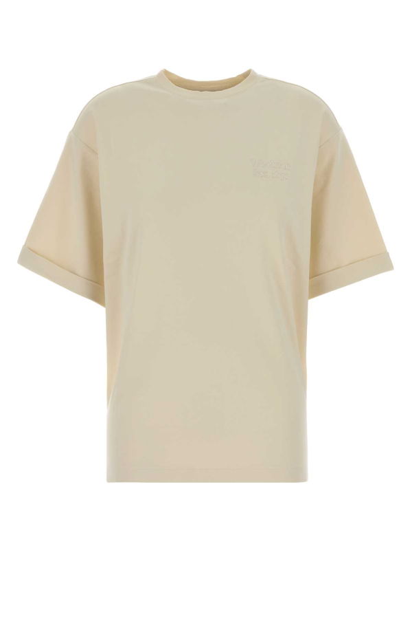 Woolrich Oversize Cotton T-Shirt - MILKCREAM