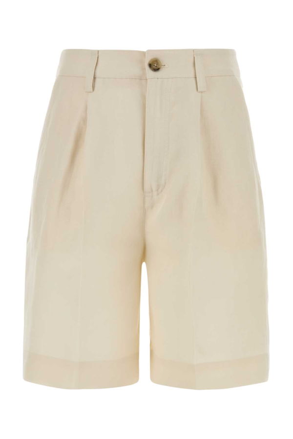Woolrich Ivory Lyocell Blend Bermuda Shorts - Milkcream