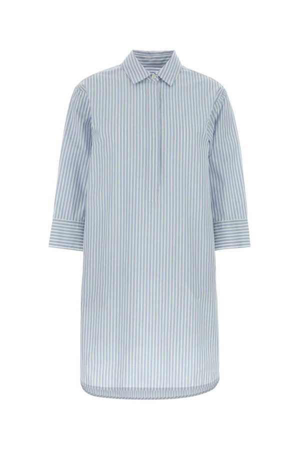 Woolrich Embroidered Poplin Shirt Dress - BIANCOBLU