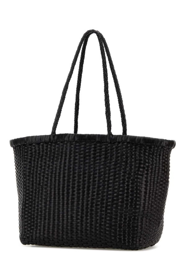 Dragon Diffusion B Weave Leather Bucket Bag - Black