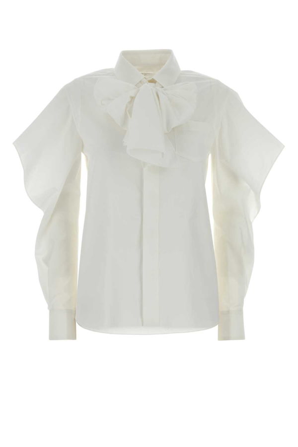 sacai White Poplin Shirt - Offwhite