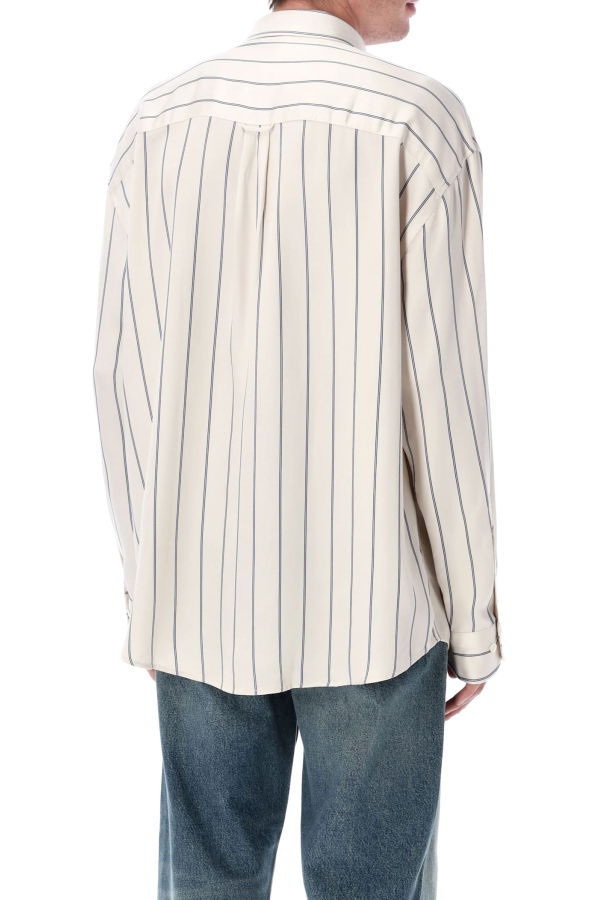 Sunflower New Base Fluid Stripe Shirt - White Blue