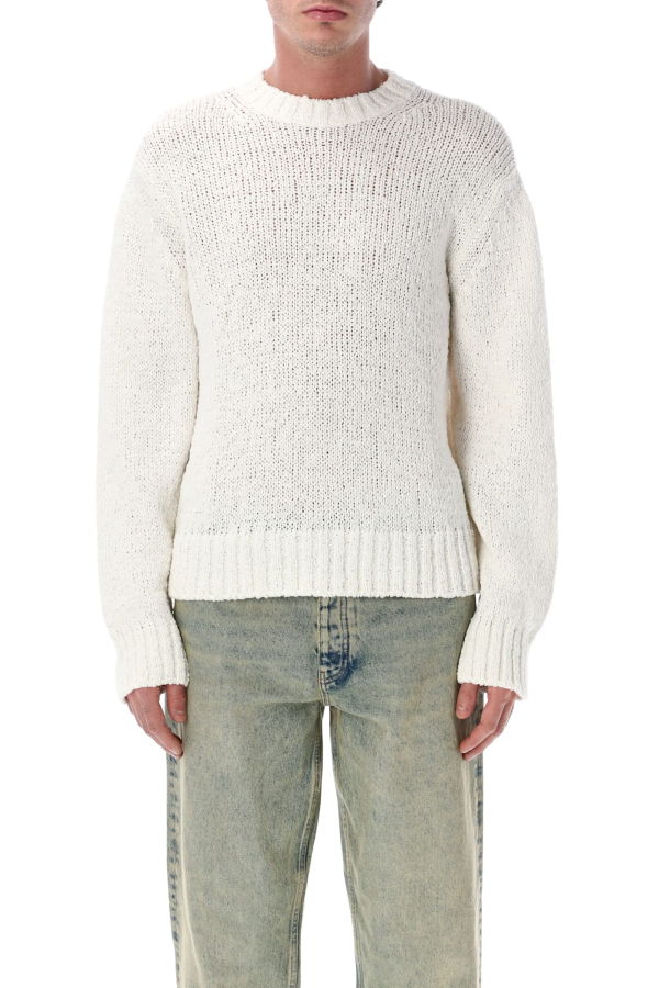 Sunflower Frederik Organic Cotton Crewneck Sweater - White