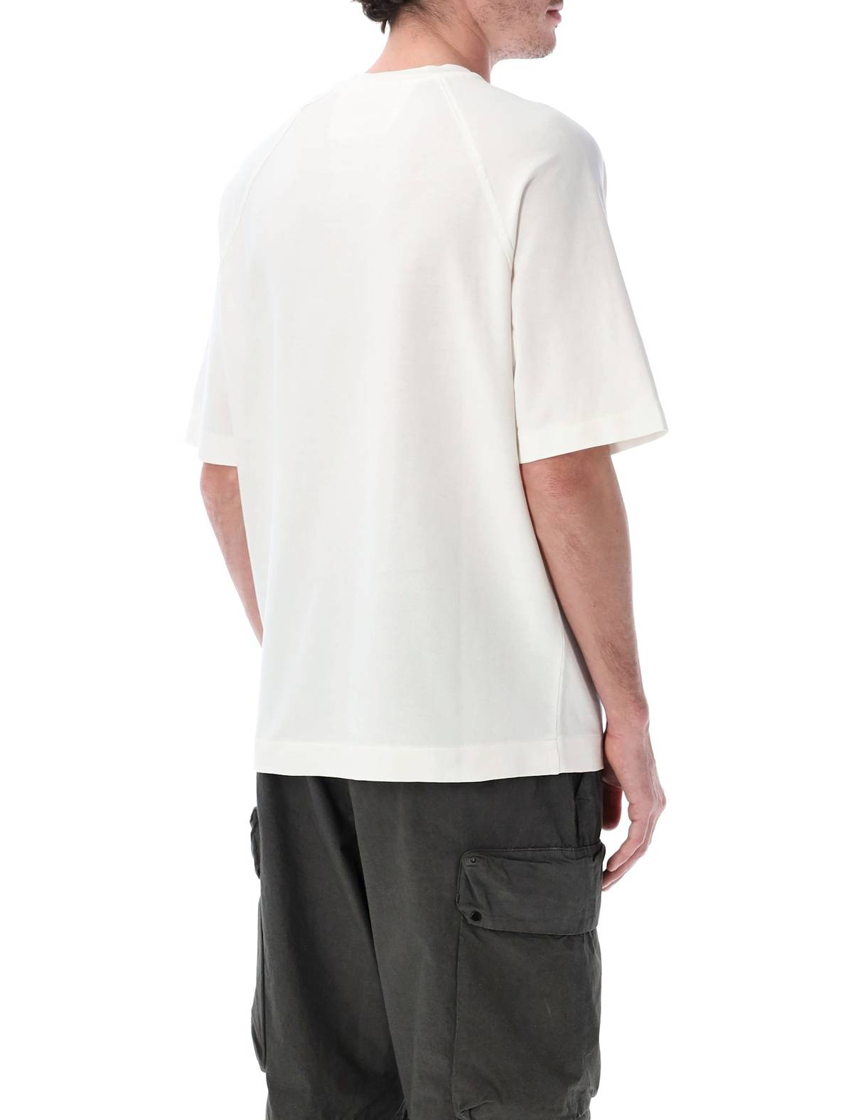 C.P. Company Light Fleece Short Sleeve Sweatshirt - Gauze White - Image 2 of 3