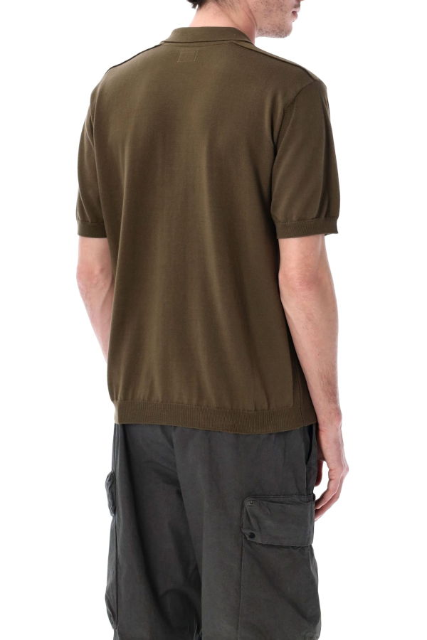 C.P. Company Cotton Short-Sleeve Polo - Dark Olive