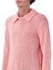 Sunflower Cotton Linen Polo Sweater - Pink - Thumbnail 3