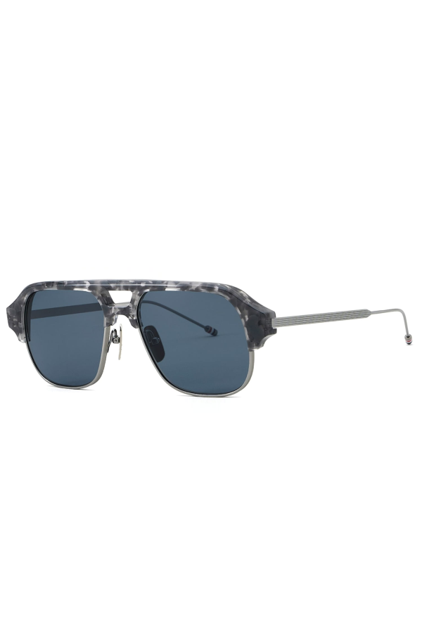 Thom Browne Pilot Sunglasses - Grey/Havana